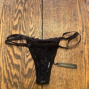My Crush Black Lace Thong